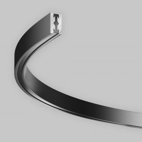 Шинопровод магнитный Flarity полукруг черный 65 см Maytoni Busbar trunkings Flarity TRX154-SR-D650-B (24V)