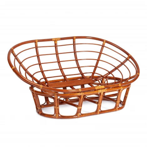 Диван MAMASAN/МАМАСАН 23/02 W /с подушкой/ 169х102х80см, коньячный, матрац 182х119см, ткань серо-бежевая 3м 16/2 Tetchair 25285