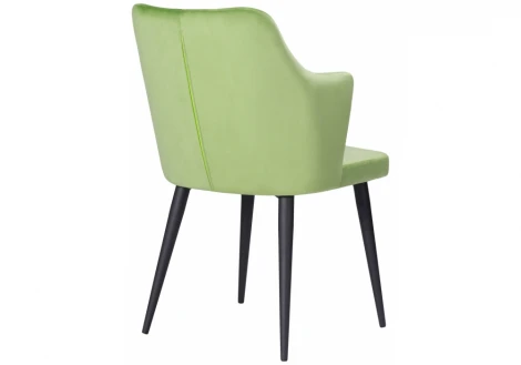 Обеденный стул на металлокаркасе Woodville Velen dark green 15025