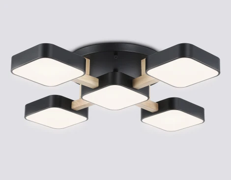 Потолочная люстра светодиодная на штанге с регулировкой цветовой температуры Ambrella COMFORT FL4883 (220V)