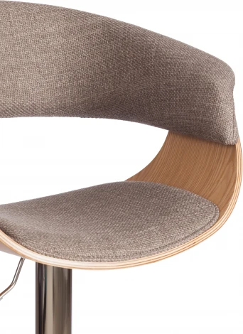 Барный стул VIMTA (mod.4021S) Tetchair (Металл,Дерево,Ткань/Бежевый,Хром) арт.21829