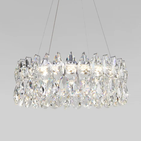 Подвесная люстра светодиодная Bogate's Marvel 90371/1 Strotskis (220V, хрусталь, на тросе)