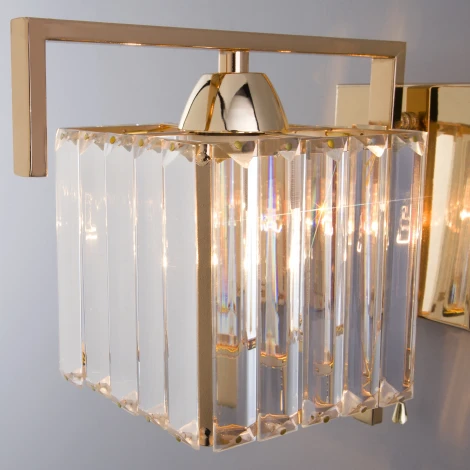 Бра Eurosvet April 10117/1 золото/прозрачный хрусталь Strotskis