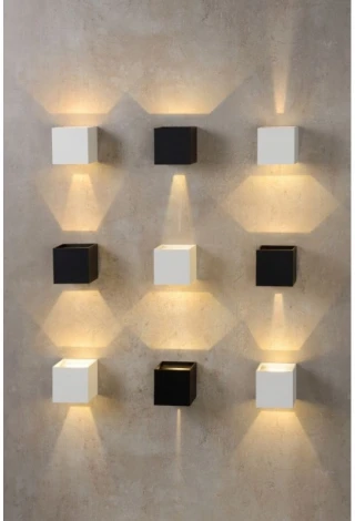 Настенный светильник Lucide Xia 17293/02/31 (LED, 220V, куб, IP54)