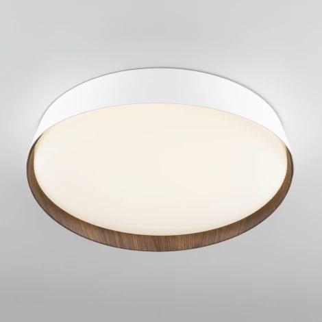 Потолочный светильник RGB круглый Citilux Bonny CL754350G Белый+Венге LED с пультом (220V, круглые)