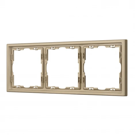 Рамка пластиковая FRM-NOBE-SFPL-3-GD (Arlight) 054221