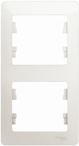 Рамка на 2 поста (перламутровый) Systeme Electric Glossa GSL000606