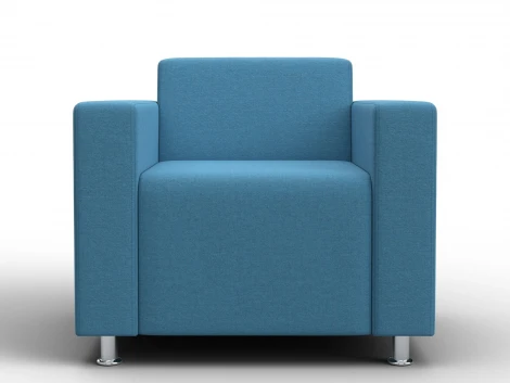 Кресло Лига-093 ВН (ДСП,Брус,Фанера,Рогожка/Голубой) Лига Диванов 134970