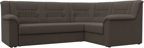 Диван угловой Карелия правый угол (Коричневый/Рогожка) Лига Диванов арт.122830