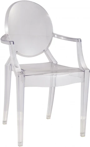 Стул Stool Group Victoria Ghost с подлокотниками прозрачный УТ000036010