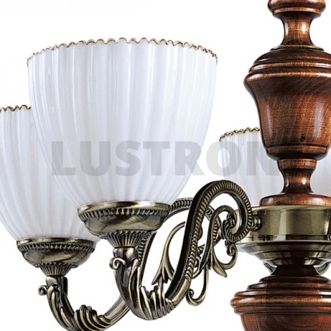 Подвесная люстра N-Light 853 853-05-03 красное дерево+бронза