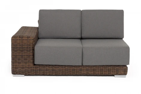 "Капри" модуль диванный правый с подушками, цвет коричневый 4SIS арт.УТ-00009390