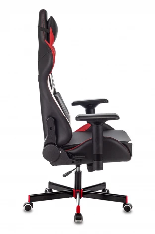 Кресло игровое Zombie VIKING TANK черный/красный/белый эко.кожа с подголов. крестовина металл