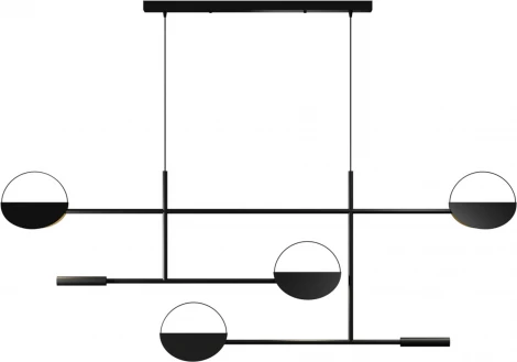 Подвесной светильник ярусный Lightera Urmia LE113L-130B Wi-Fi (LED, 220V, управление смартфоном, голосовое управление, умный дом - Алиса, Tuya Smart, Маруся, Smart Life, Экосистема Сбер, на тросе)