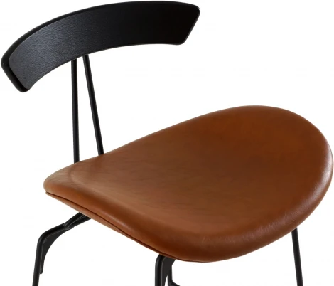 Барный стул Stem ОГОГО Обстановочка! (Экокожа/Коричневый,Черный) арт.930818