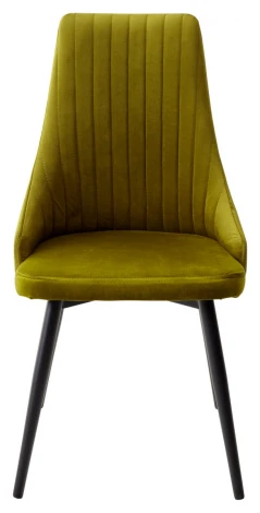 Стул Руссо Riviera 36 Олива, велюр / черный каркас