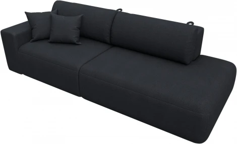 Диван прямой Лига-036 НПБ Модерн подлокотник слева Лига Диванов (Замша) арт.127718L