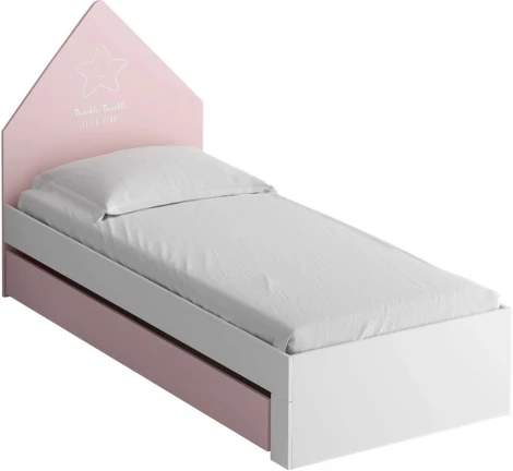 Кровать Campi light ОГОГО (арт.341329), (ЛДСП/Розовый)