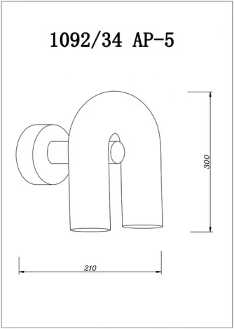 Бра Divinare Twins 1092/34 AP-5 (LED, 220V)
