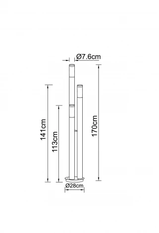 Наземный фонарь Globo BOSTON 3159-3 (220V, IP44)