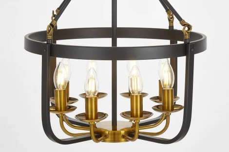 Подвесная люстра Lumina Deco Berling LDP 8024-8 BK+MD