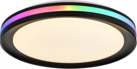 Потолочный светильник RGB круглый Mantra Gamer 8485 (LED, 220V, пульт управления, круглые)