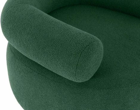 Кресло Tirella вращающееся ОГОГО (арт.833533), (Искусственный мех/Зеленый)