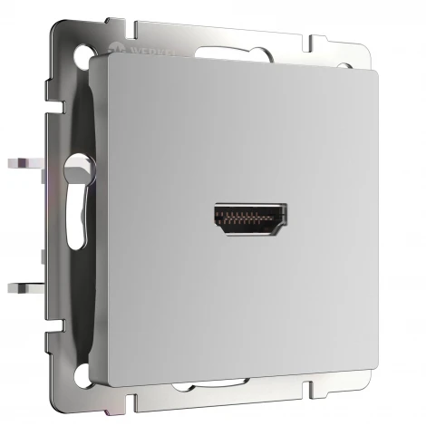 Розетка встраиваемая HDMI (серебряный) (a039268) Werkel механизмы серебряные WL06-60-11