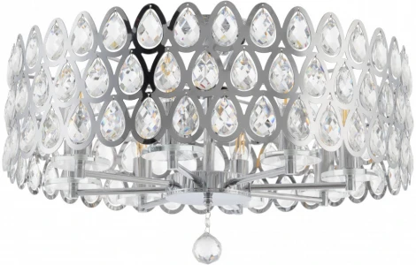 Потолочная люстра хрустальная на штанге Arte Milano Sorrento-1019 371019/8/50/580 CR (220V)