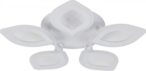 Потолочная светодиодная люстра Natali Kovaltseva LED LAMPS 81167 с пультом ДУ, моб. приложением 100W, белый, LED (регулировка яркости, 220V)