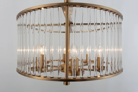 Подвесная люстра Rivoli Erin 4112-306 (220V, на цепи, свеча, круглые)