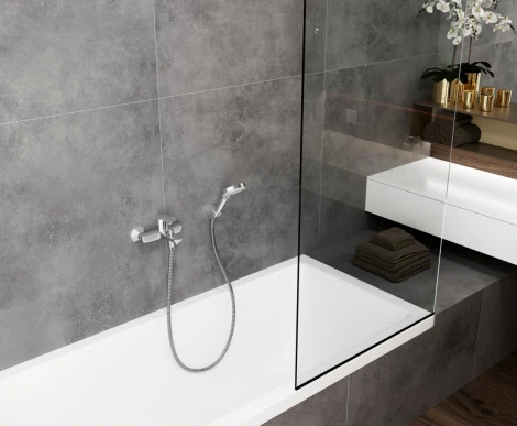 Смеситель Hansgrohe Vernis Blend 71440000 для ванны с душем, хром