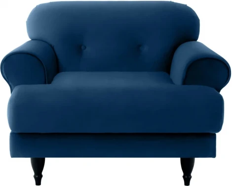 Кресло Italia ОГОГО (арт.339454), (Ткань/Синий,Белый)