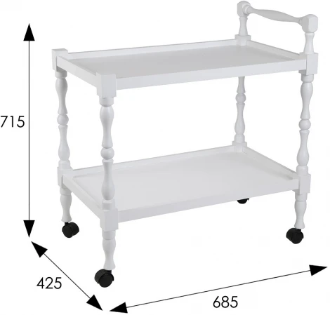 Стол сервировочный Бридж белый от фабрики Mebelik