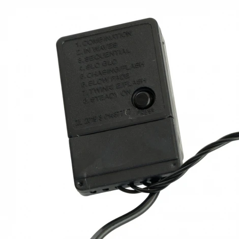 Светодиодная гирлянда Мультишарики 12м 230V мультиколор c питанием от сети черный шнур Feron CL585 51451