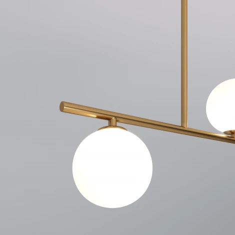 Потолочная люстра на штанге Fredo 70136/4 золото (220V, на тросе, шарики)