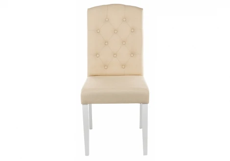 Обеденный стул Woodville Menson white / fabric сream 11024
