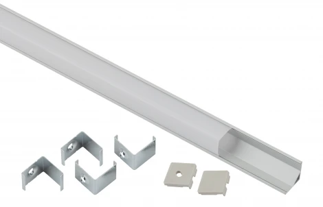 Комплект с угловым анодированным профилем для светодиодной ленты ЭРА 1616S 1616S