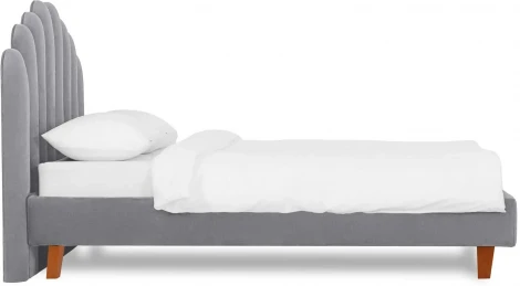 Кровать Queen II Sharlotta L 1600 ОГОГО (арт.577088), (Ткань/Серый)