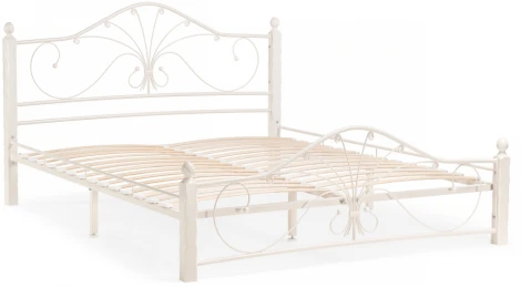 Двуспальная кровать Woodville Мэри 1 160х200 белая 402976