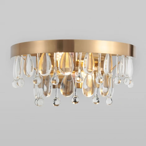 Бра хрустальное Eurosvet Sophie 60165/2 латунь (220V)