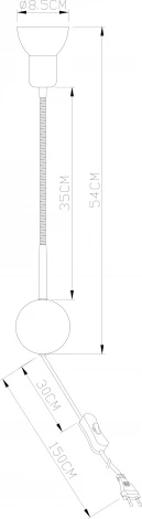 Бра Arte Lamp Falena A3116AP-1AB