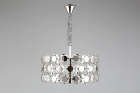Подвесная люстра Aployt Wiola APL.745.03.06 (220V, хрусталь, на цепи, круглые)