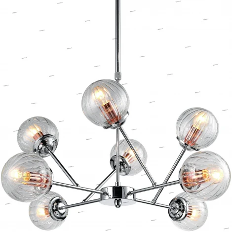 Подвесная люстра Arte Lamp Arancia A9276LM-8CC (220V, паук, молекулы)