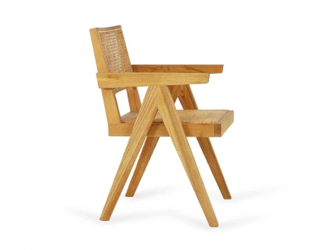 Комплект стульев Baltimore 2 шт. ОГОГО Обстановочка! 966316 (Массив,Дерево,Ротанг/Бежевый)