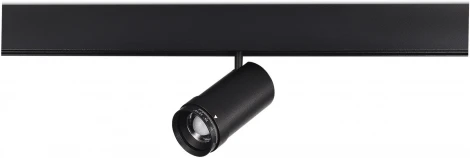 Магнитный трековый светильник ST Luce Skyline 48 ST357.436.12 ZOOM Черный LED 1*12W 48V (круглые)
