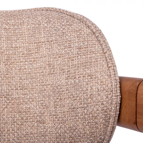 Стул полубарный Rich рогожка латте с ножками цвета орех Bradex Home арт.RF 0860