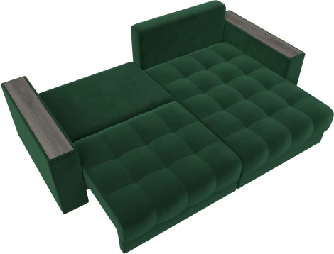 Диван угловой с декором Лига-049 НПБ Лига Диванов (Велюр) арт.128457