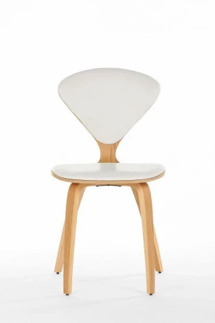 Стул Cherner с обивкой Белый кожа