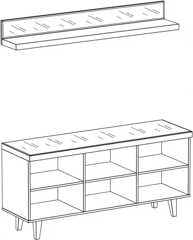 Композиция Kristal 4 ОГОГО (арт.330768), (ЛДСП/Черный)